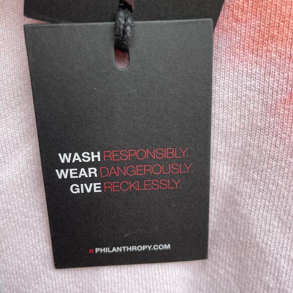 n:Philanthropy Reeves Sweatshirt Sunset Tie Dye Crewneck Pullover Beige Medium - Picture 10 of 13